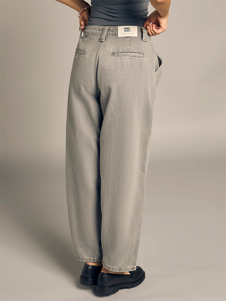 Regular-Fit Faded Jeans