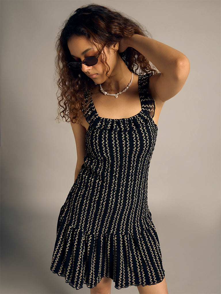 Smocked Mini Dress