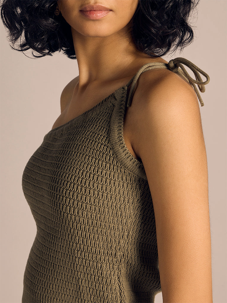 One-Shoulder Crop Top