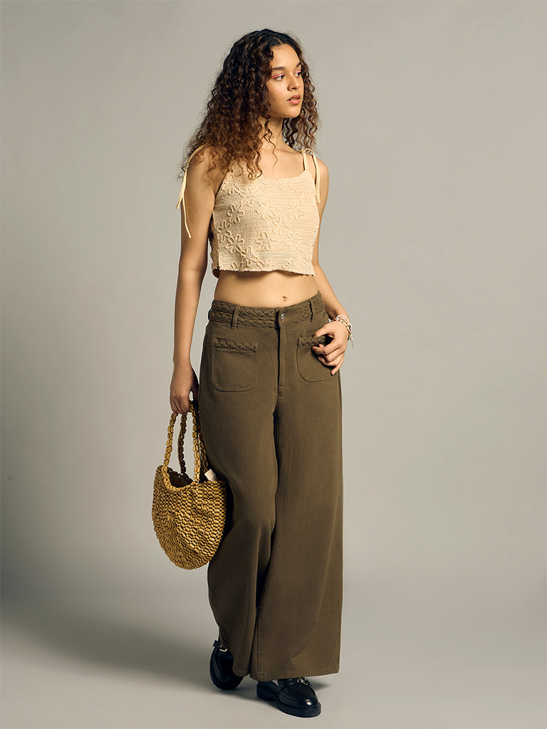 Crochet-Knit Top