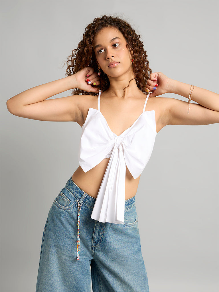 Strappy Top With Bow