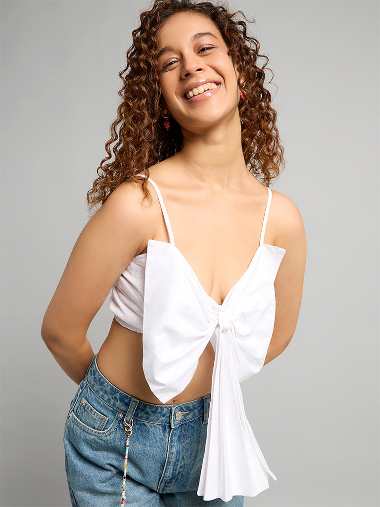 Strappy Top With Bow