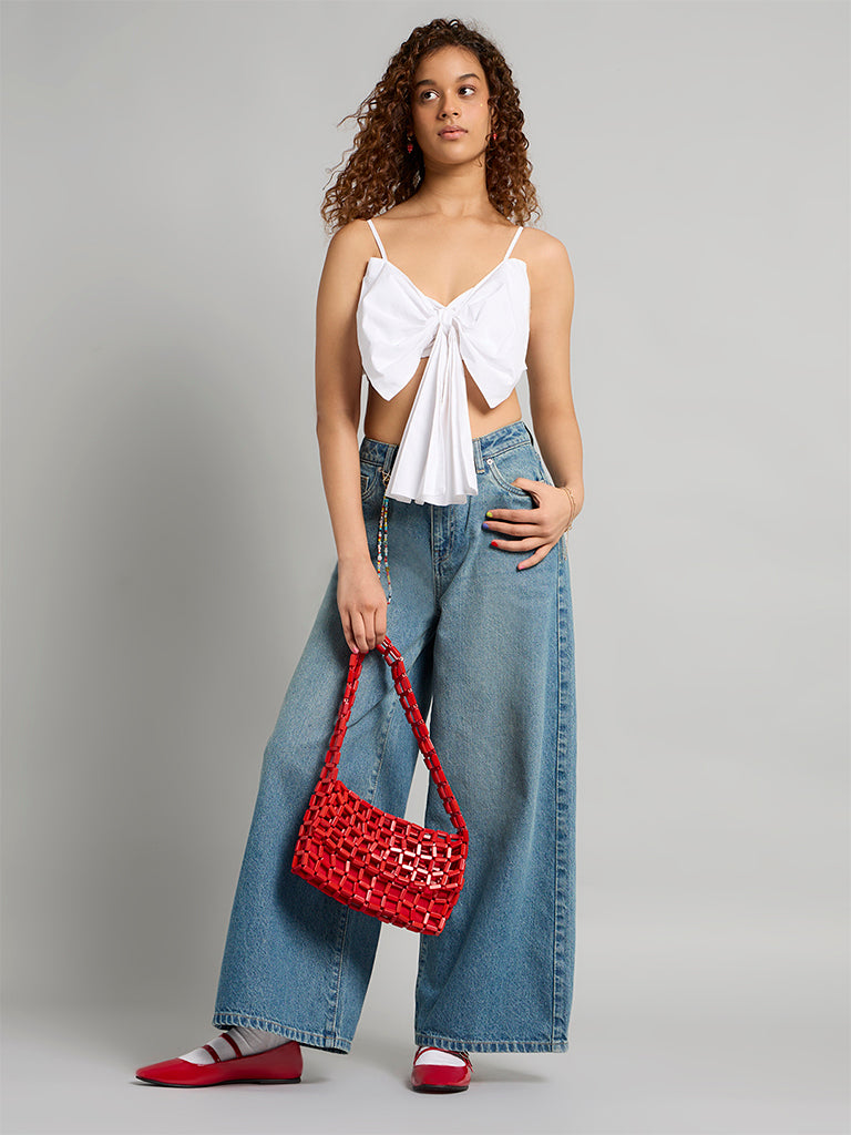 Strappy Top With Bow