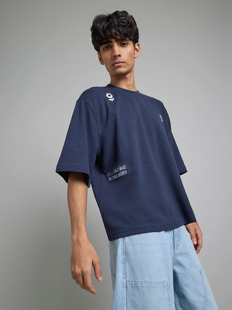 Midnight Blue Oversized T-shirt