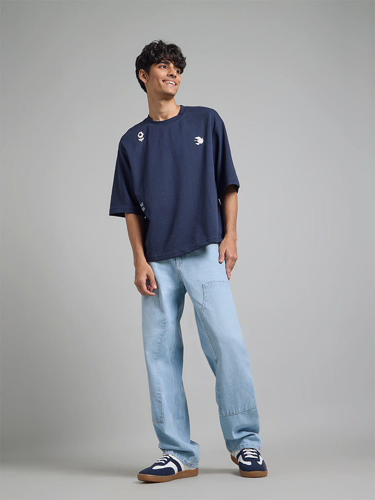 Midnight Blue Oversized T-shirt