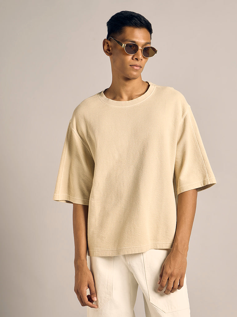 Relaxed-Fit Textured T-Shirt