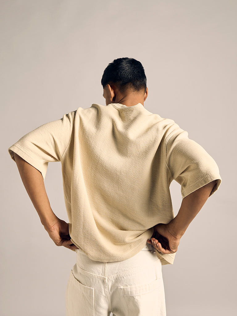 Relaxed-Fit Textured T-Shirt