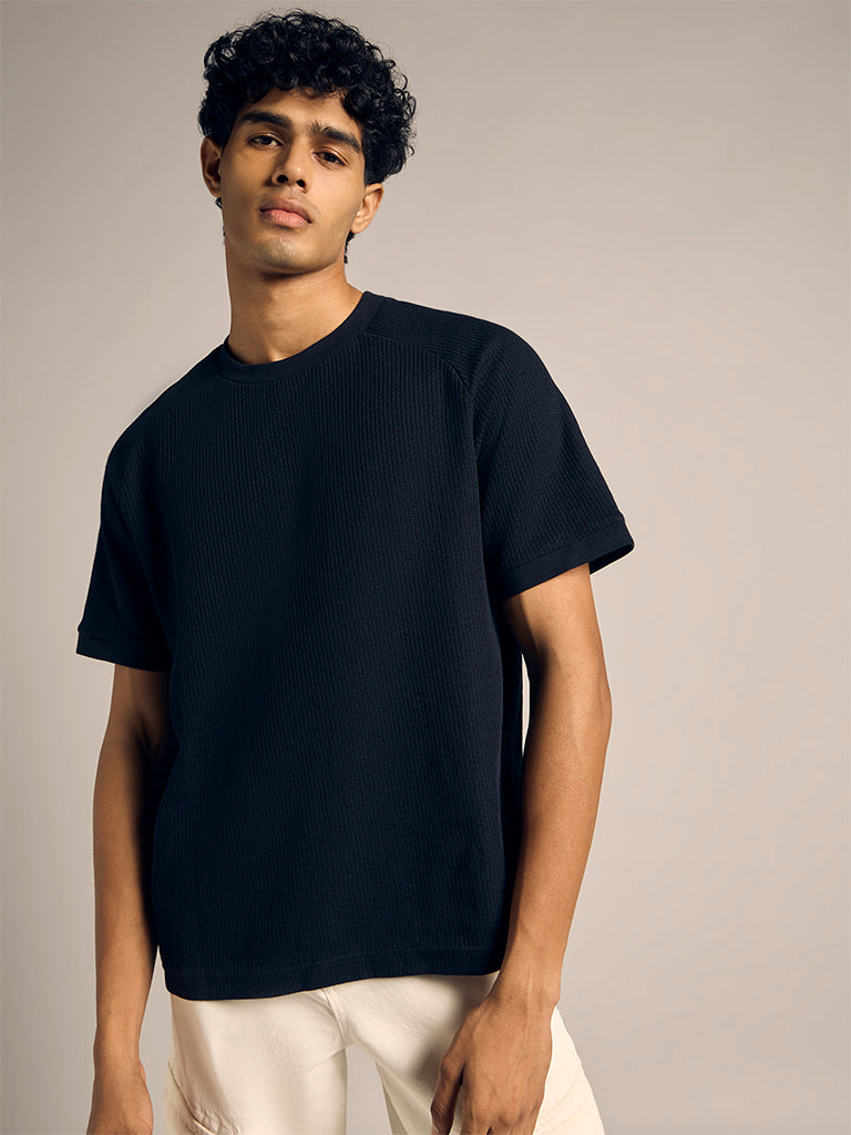 Textured Knit T-shirt