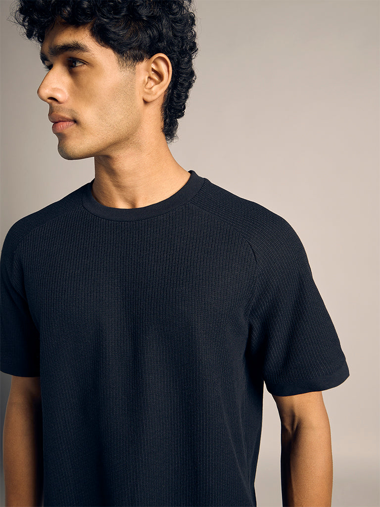 Textured Knit T-shirt