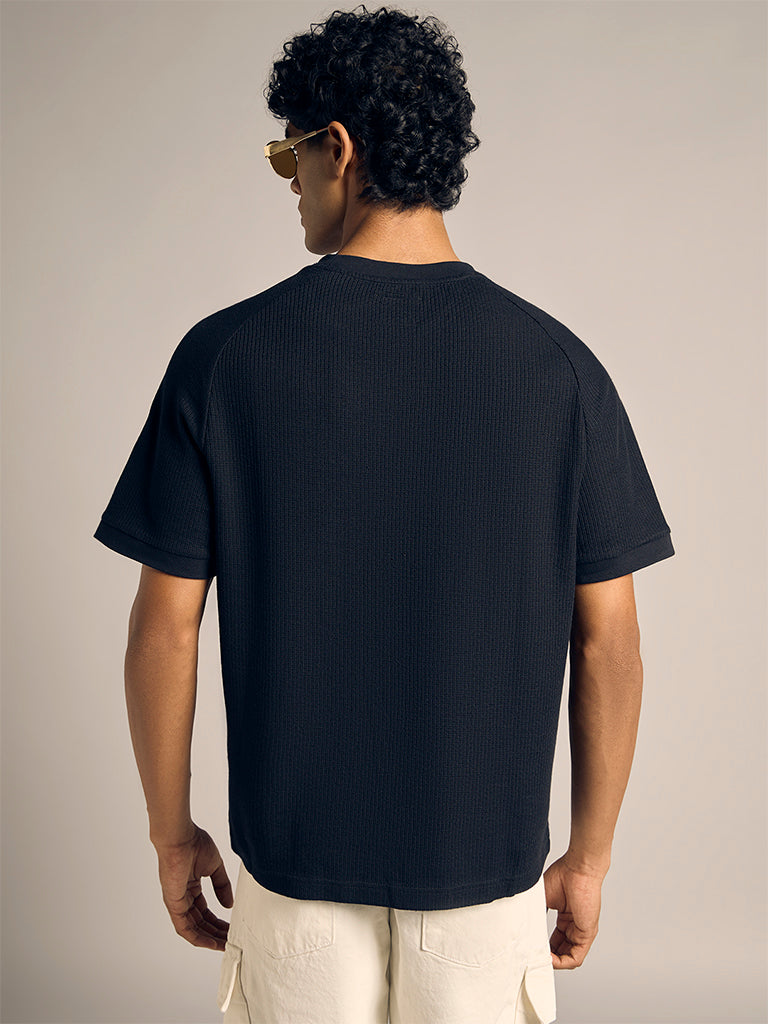 Textured Knit T-shirt