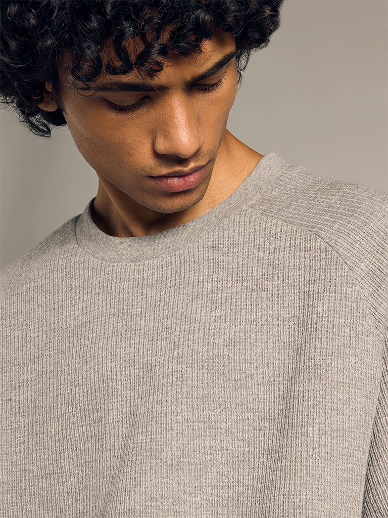Knit-Textured T-Shirt