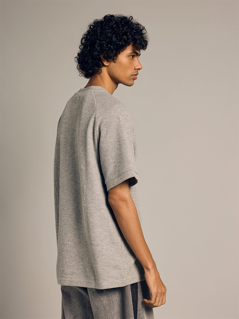 Knit-Textured T-Shirt