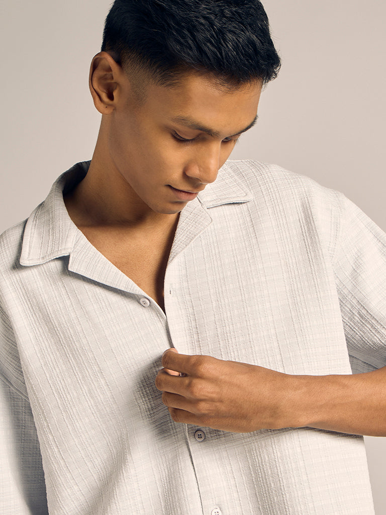 Oversized Textured Shirt