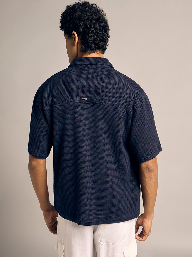 Knit-Textured Shirt