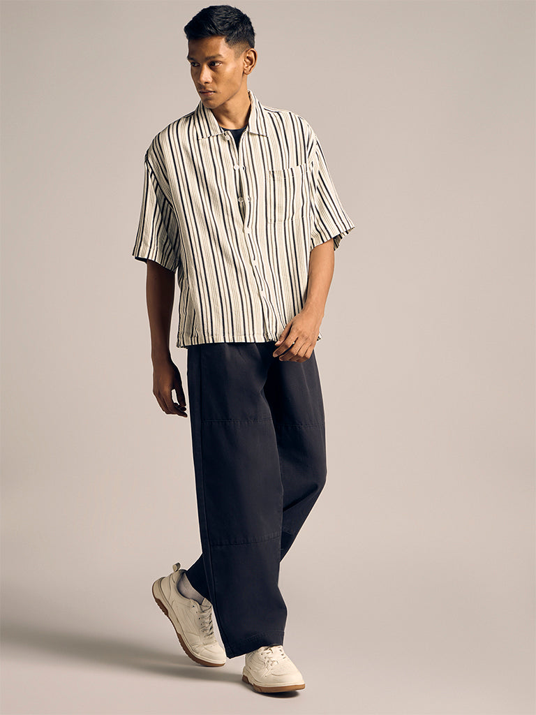 Striped Relaxed-Fit Shirt