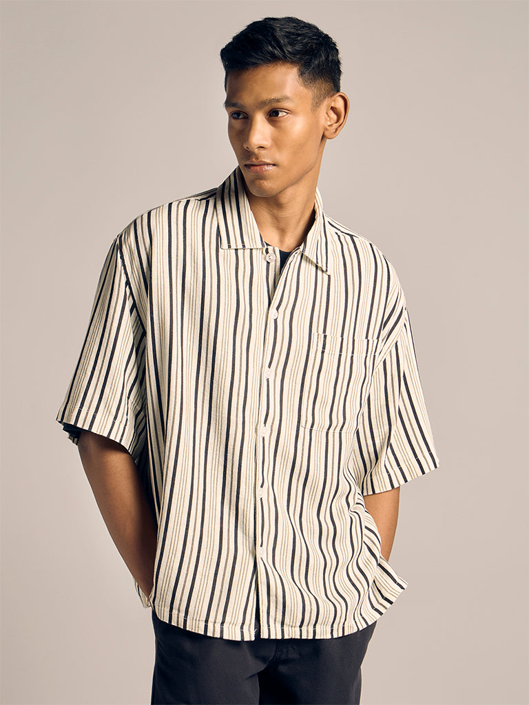 Striped Relaxed-Fit Shirt