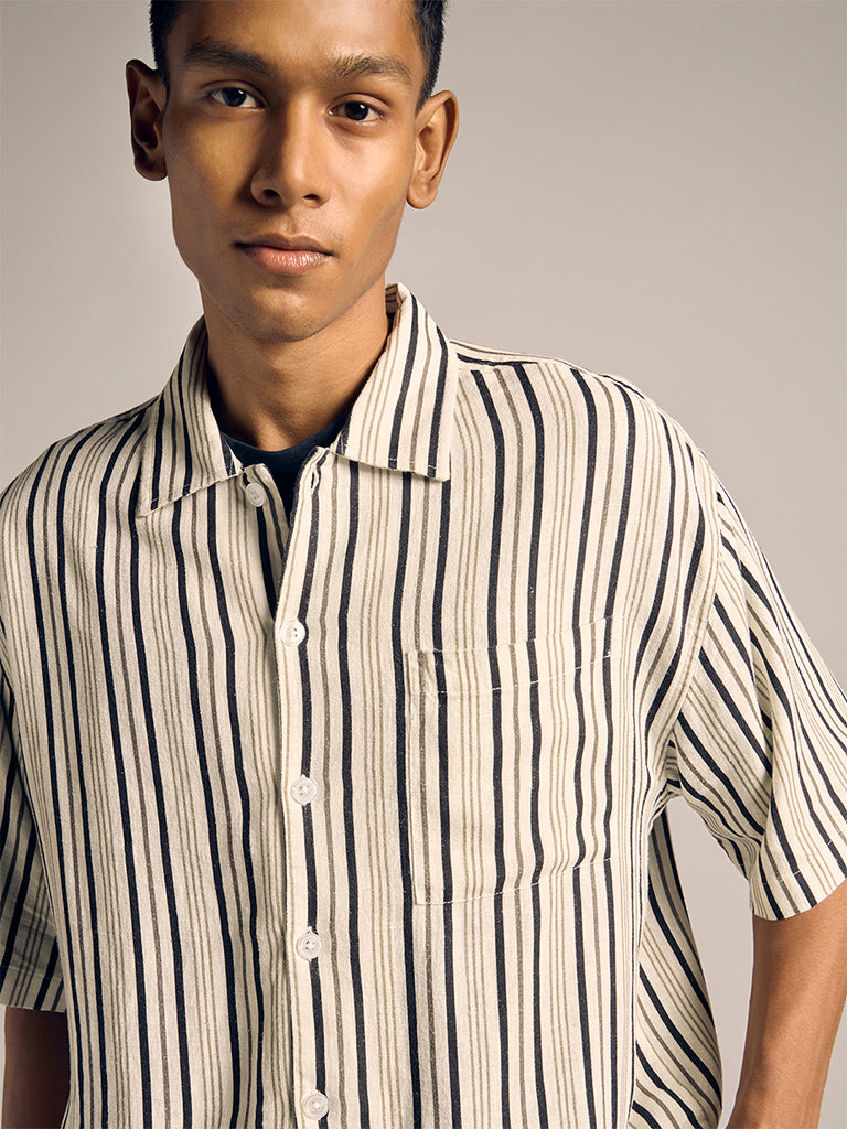 Striped Relaxed-Fit Shirt