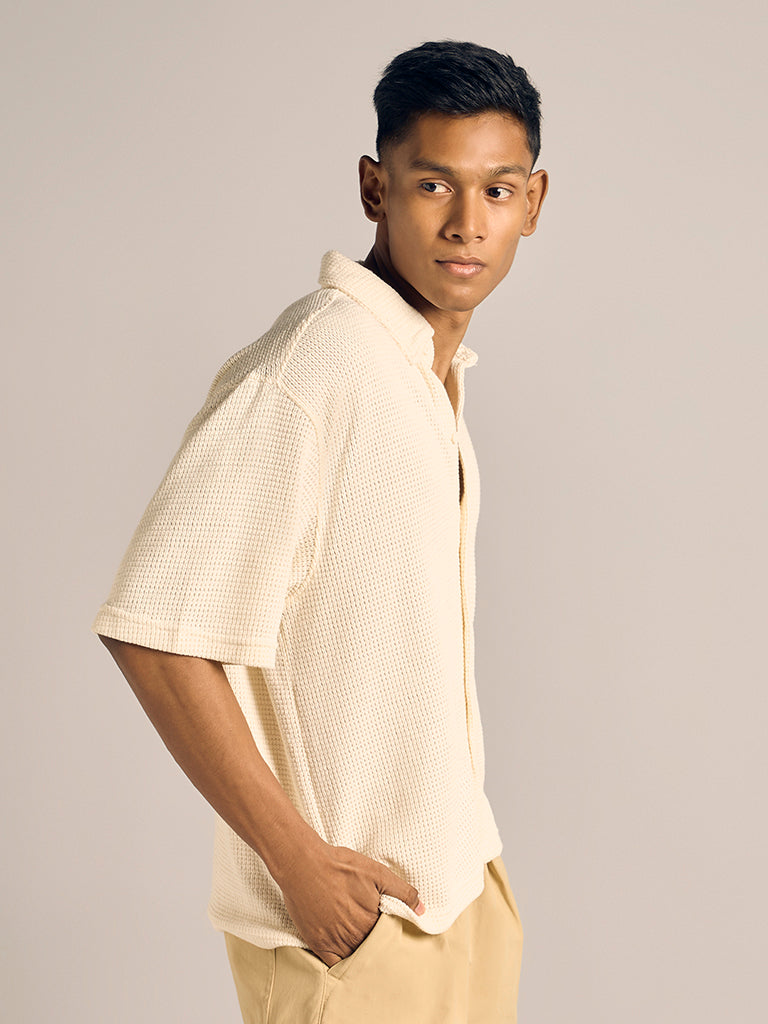 Knit-Textured Shirt