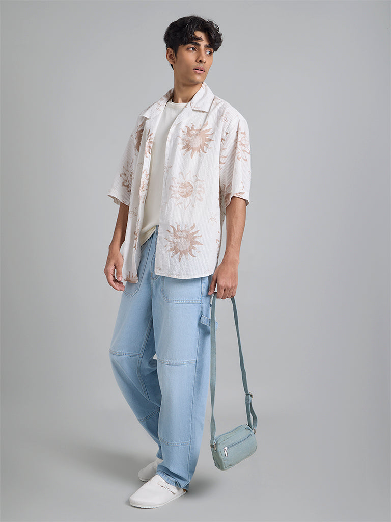 Cream Sun-Prin T-shirt