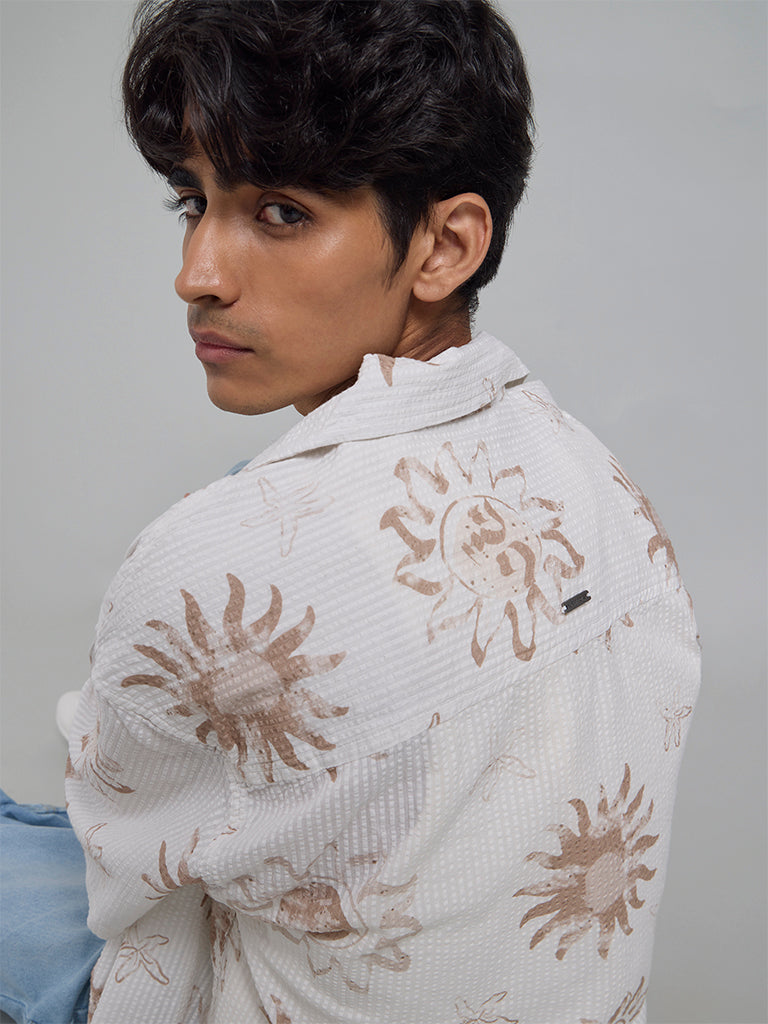 Cream Sun-Prin T-shirt