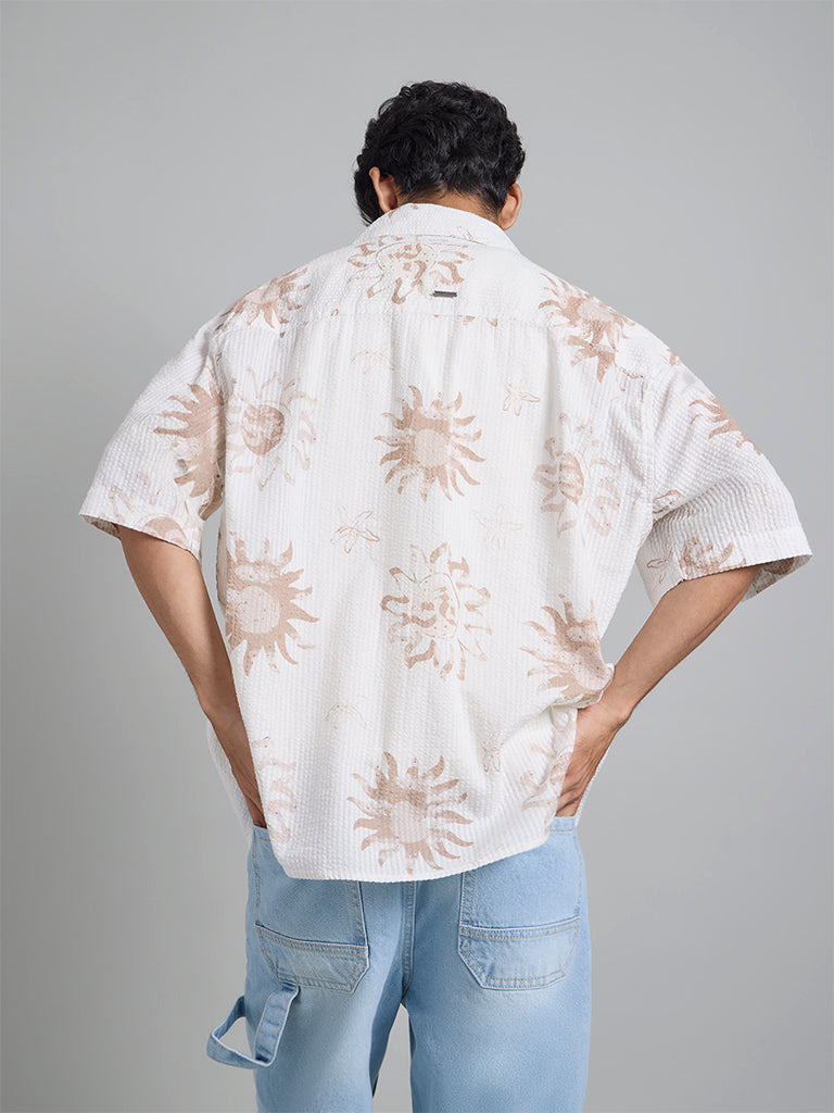 Cream Sun-Prin T-shirt