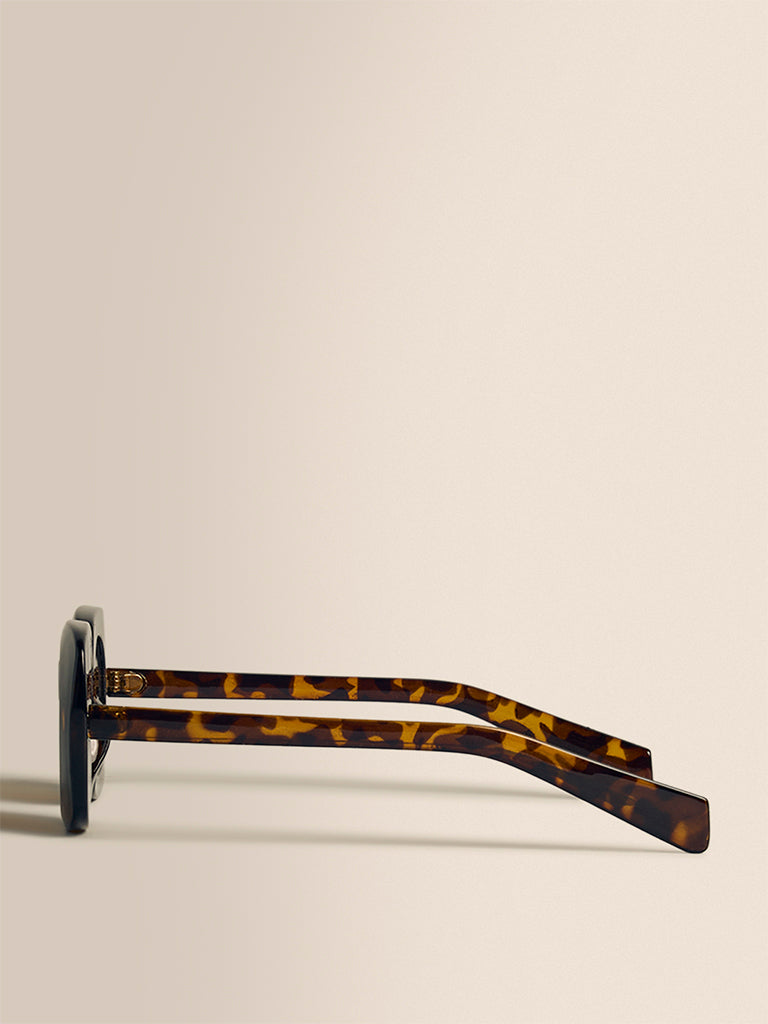 Square Sunglasses- Dark Brown