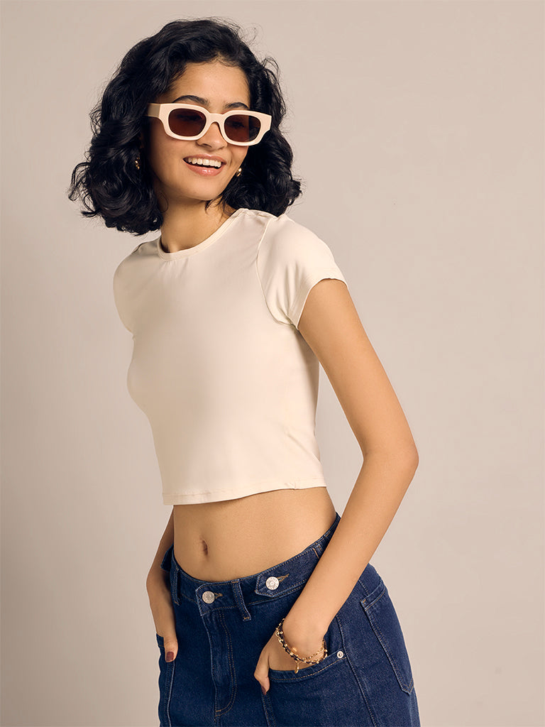 Cropped Fitted T-Shirt