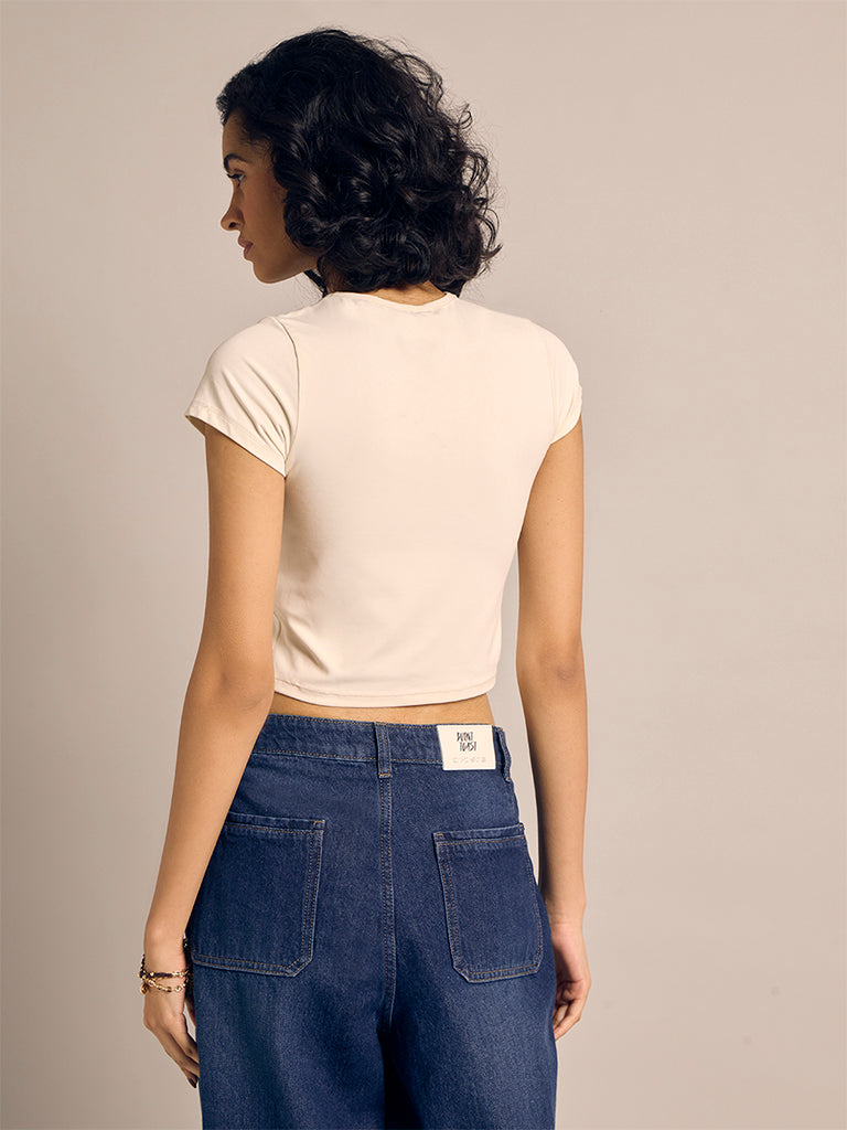 Cropped Fitted T-Shirt