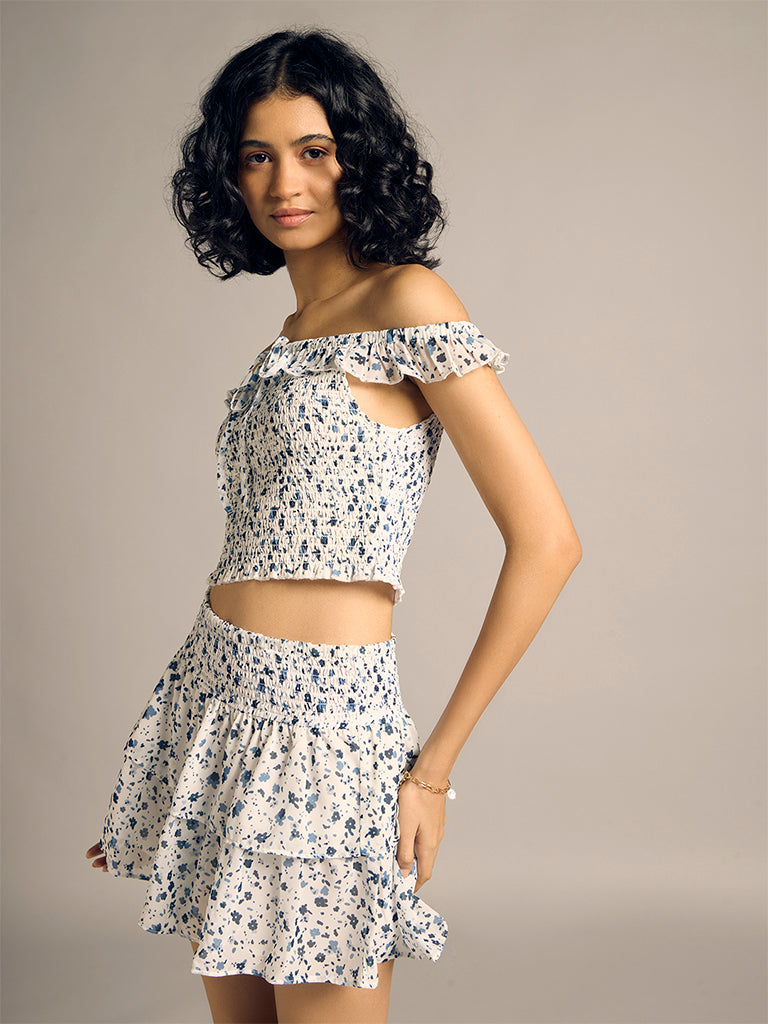 Printed Mini Skirt