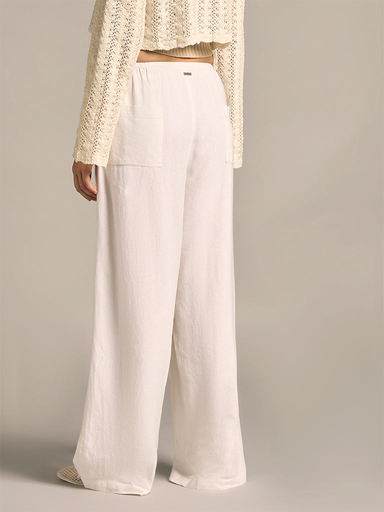 Wide-Leg Studded Pants