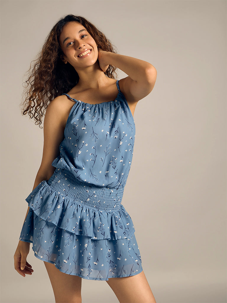 Printed Mini Dress