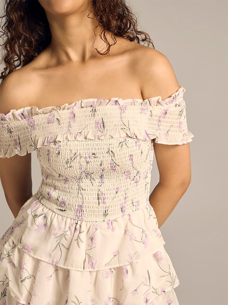 Off-Shoulder Mini Dress