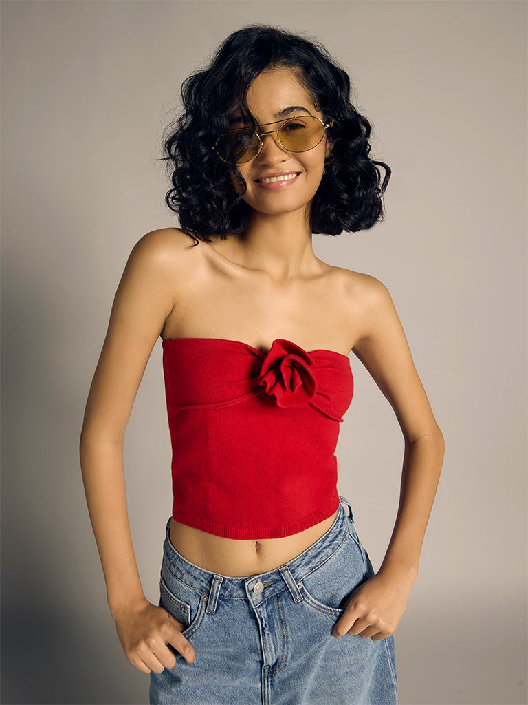 Rosette Tube Top