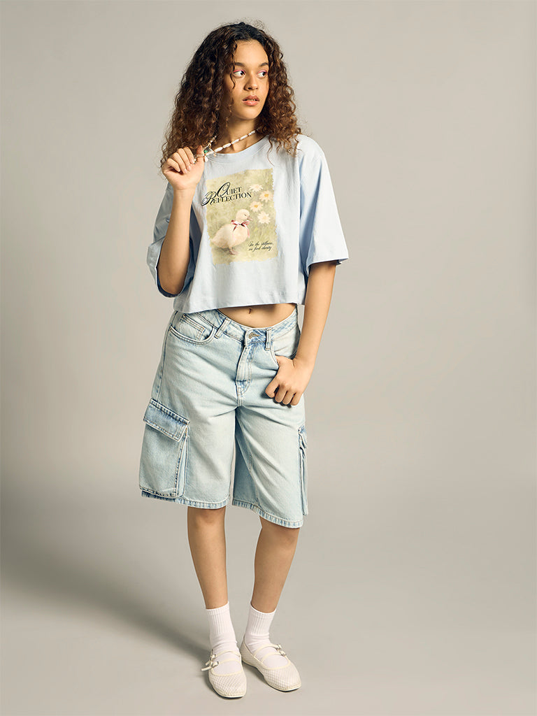 Printed Boxy T-Shirt
