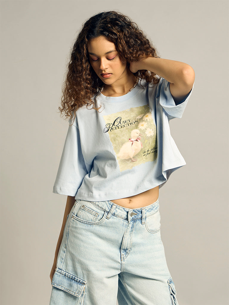Printed Boxy T-Shirt