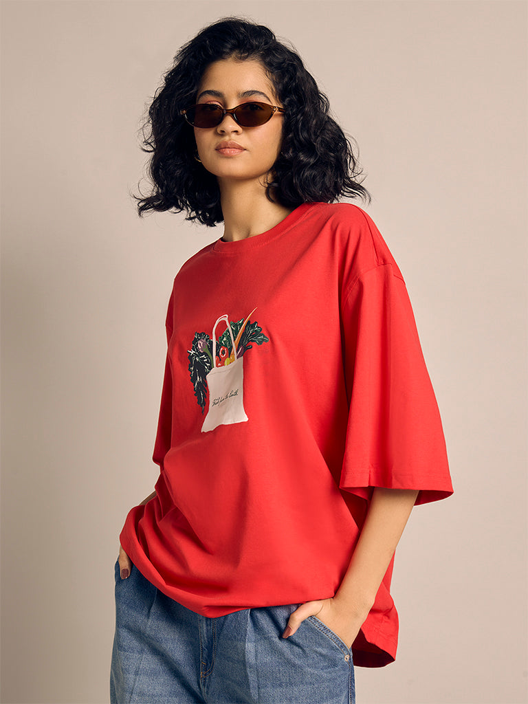 Oversized Graphic Print T-Shirt