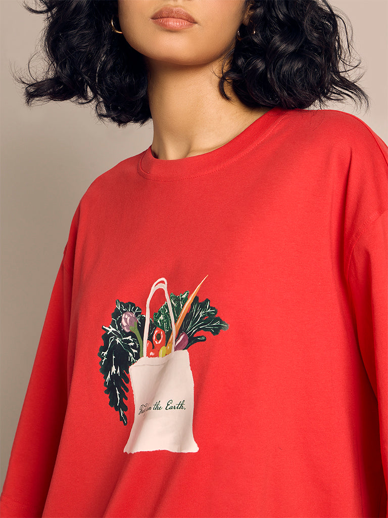 Oversized Graphic Print T-Shirt