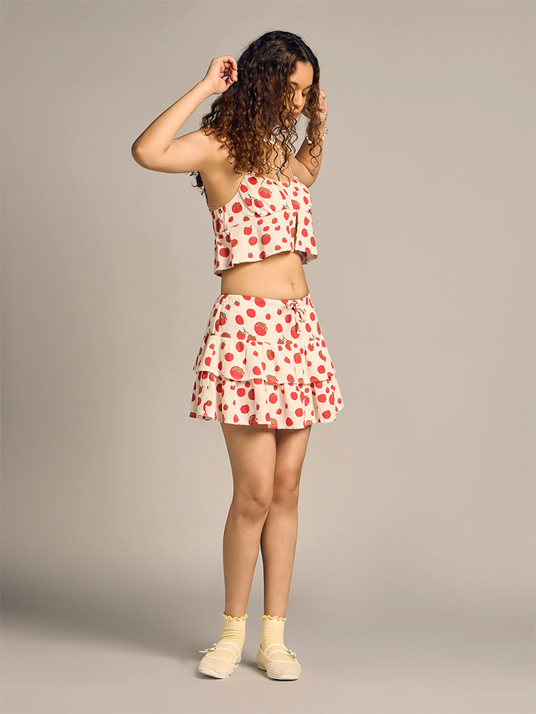 Printed Crop Top