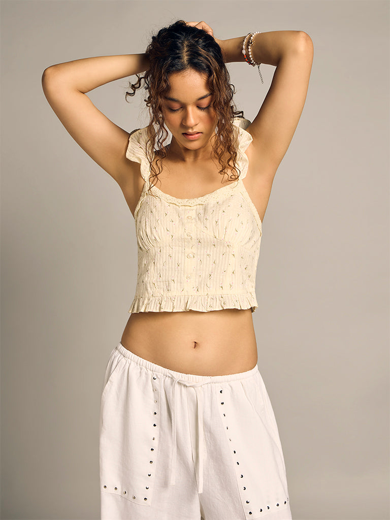 Printed Crop Top