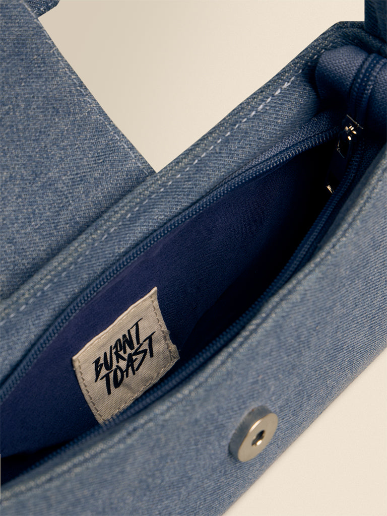 Flap Shoulder Bag- Dark Indigo
