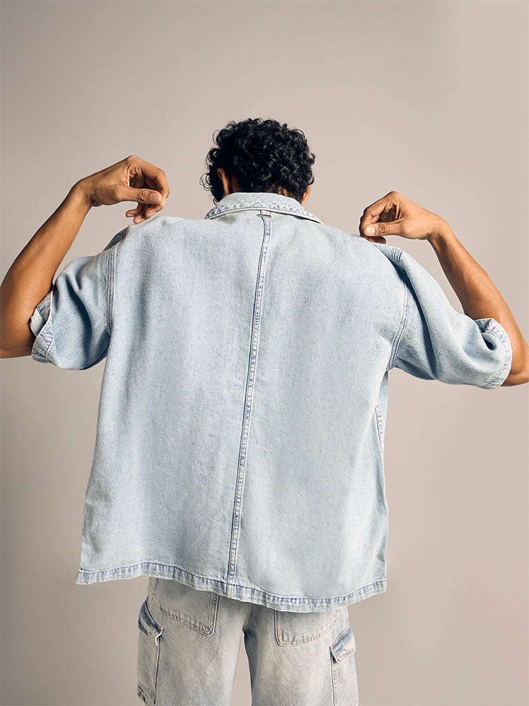 Denim Relaxed-Fit Shirt