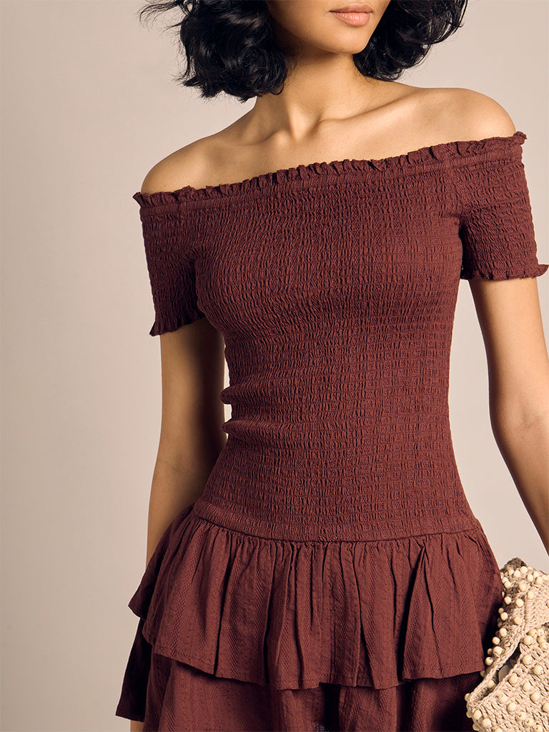 Smocked Mini Dress