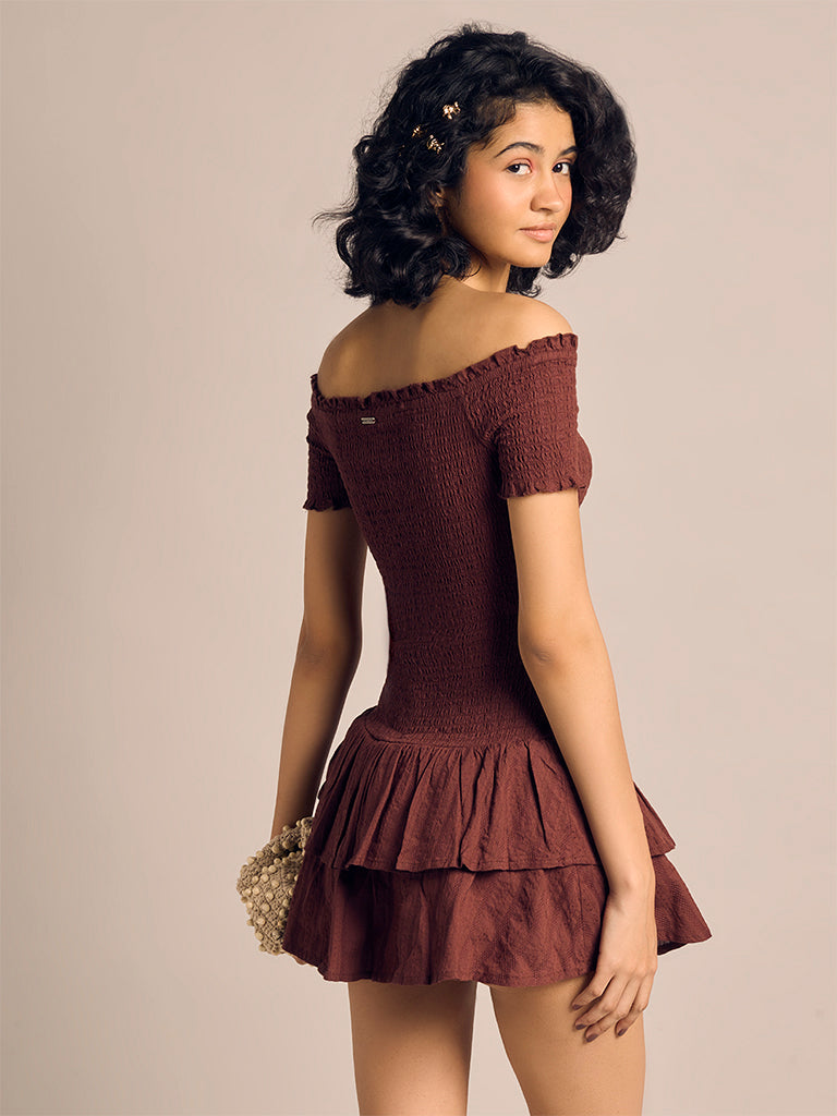 Smocked Mini Dress