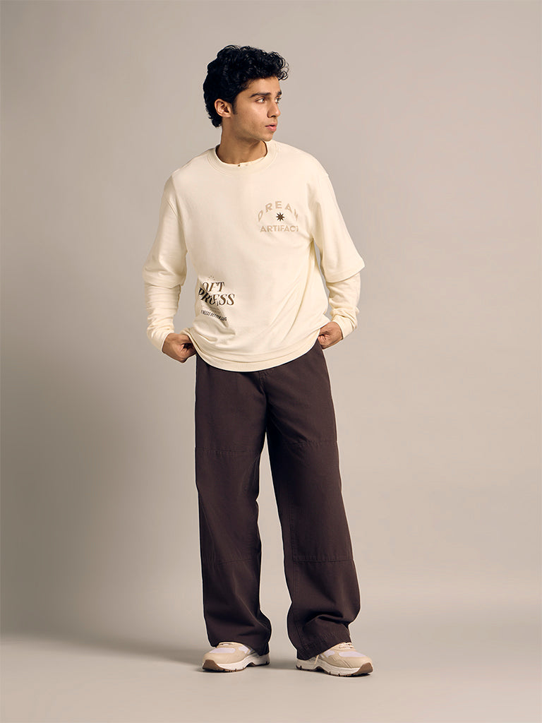 Wide-Leg Chinos