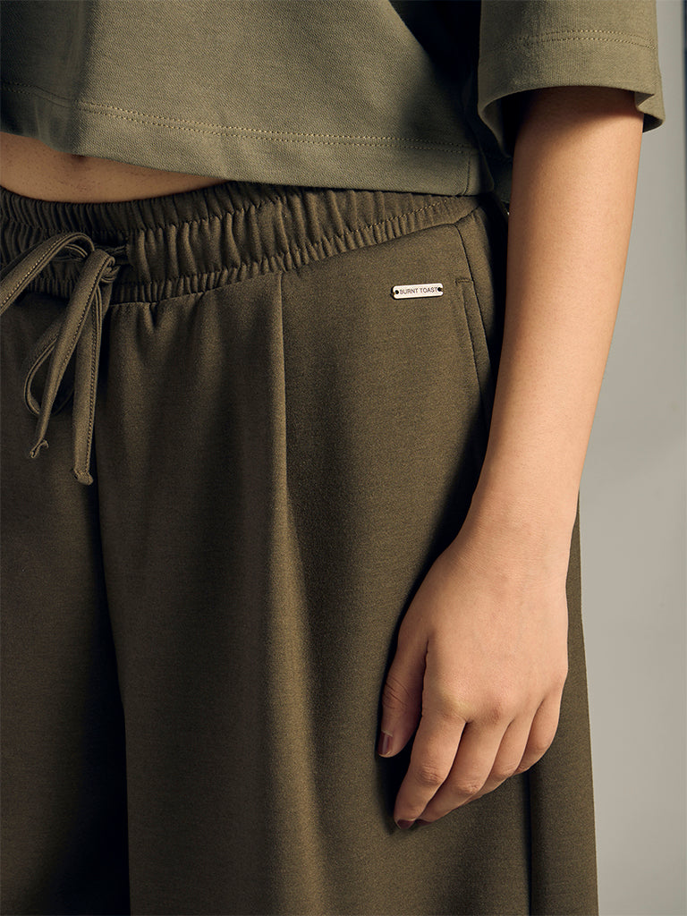Wide-Leg Track Pants