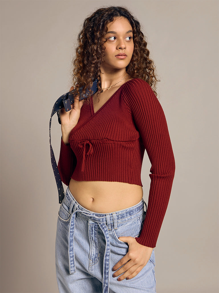 Ribbed Fitted Top
