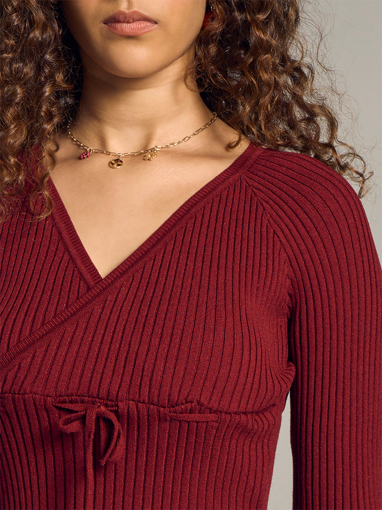 Ribbed Fitted Top