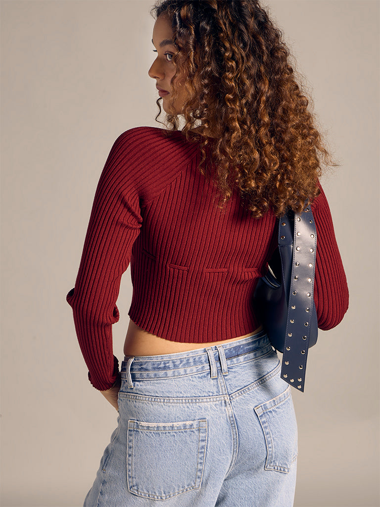 Ribbed Fitted Top