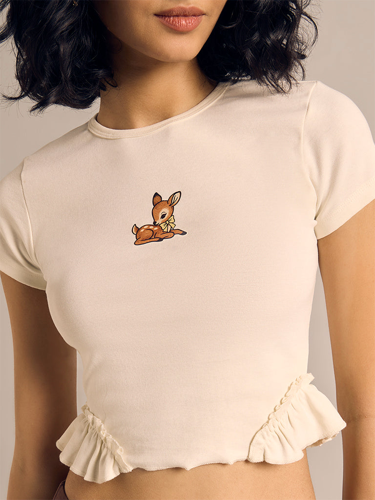 Printed Fitted T-Shirt
