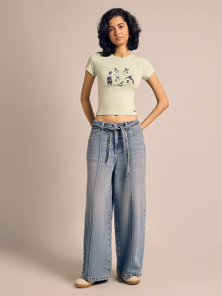 Printed Fitted T-Shirt